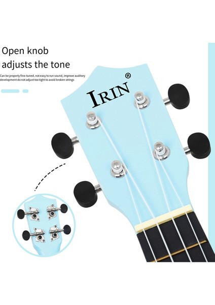 Irin Ukulele 21 Inç Renkli Çocuk Yeni Başlayanlar Giriş Ukulele (Mavi) (Yurt Dışından) modelleri