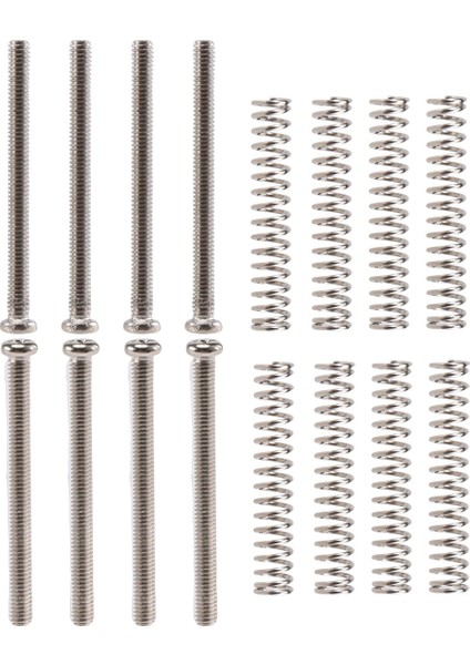 8 Pcs M2.5X32MM Elektro Gitar Humbucker Pikapları Yükseklik Vidasını ve Yayını Ayar - Pitch 0.4mm - Gümüş (Yurt Dışından) modelleri