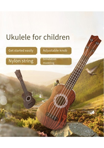 Kırmızı Çocuk Gitar Ukulele Ukulele Yeni Başlayan Enstrüman Yürümeye Başlayan Çocuk Gitar Mini Boyutu Klasik Ukulele (Yurt Dışından) fiyatları