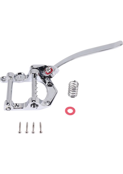Gitar Vibrato Tailpiece Tremolo Düz Üst Gövde Tremolo Ünitesi Tele, Sg, Lp, Vb Için Elektro Gitarlar (Gümüş) (Yurt Dışından)