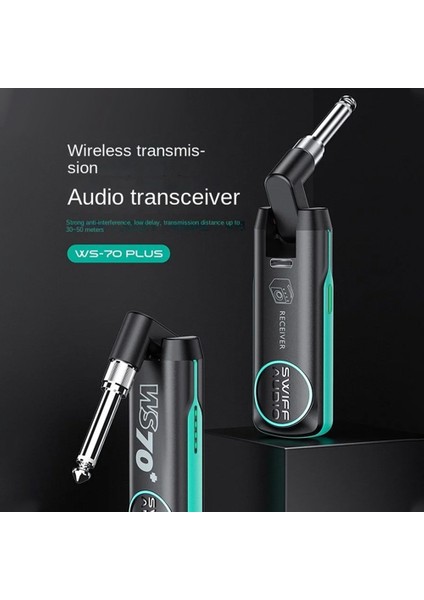 Swiff Audio WS70 Plus Gitar Kablosuz Verici Alıcı Taşınabilir Elektro Gitar Uhf Audio Alıcı Verici Kablosuz Gitar Sistemi (Yurt Dışından) indirimleri