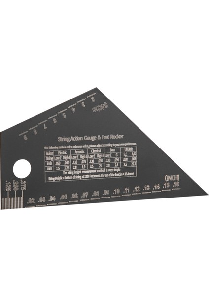 Fret Tesviye Aracı Gitar Bas Boyun Klavye Ölçüm Cetveli Paslanmaz Çelik Fret Rocker Gitar Luthier Aracı (Yurt Dışından) fiyatları