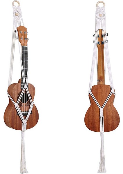 Ukulele Askı Macrame Duvar Montajı Askı Stand Tutucu 21 Inç Ukulele Duvar Dekor Ukulele Kılıfı Alternatif Kit, A (Yurt Dışından) modelleri