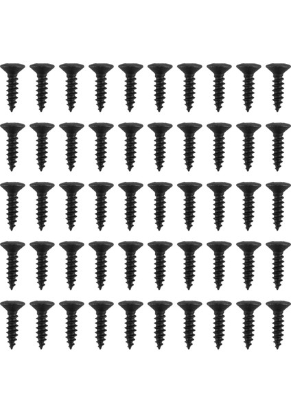 50PCS Pickguard Vidaları Fender Strat Style Gitar (Siyah) Için 3mm (Yurt Dışından)