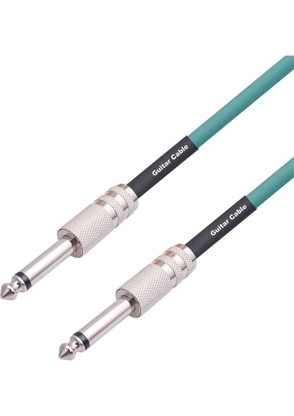 Gitar Enstrüman Kablosu Elektro Gitar Kablosu 6.35MM Mono Fiş Gitar Bas Davul Için Bağlantı Kablosu, 3 Metre (Yurt Dışından)