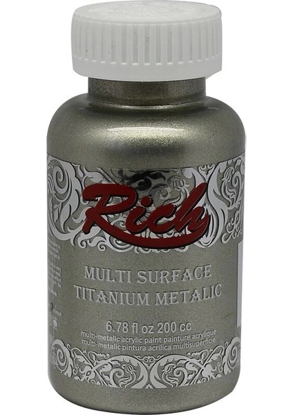 Multi Surface Titanium Metalik Boya 200 Cc. 2504 Antik Gümüş