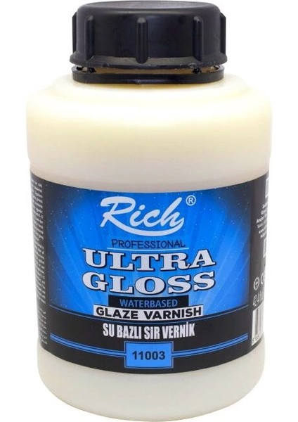 Ultra Gloss Su Bazlı Parlak Sır Vernik 1250 Cc.