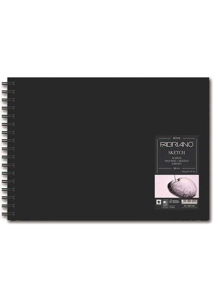 Sketchbook Spiralli Sert Kapak Spiralli Eskiz Çizim Defteri 110 Gr. A5 80 Yaprak
