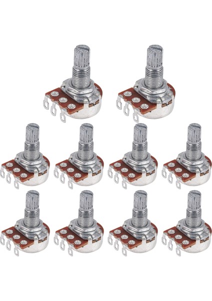 Gitar Küçük Boyutlu Tencereler B250K Gitar Bas Parçaları Için Potansiyometreler (10 Paket) (Yurt Dışından)