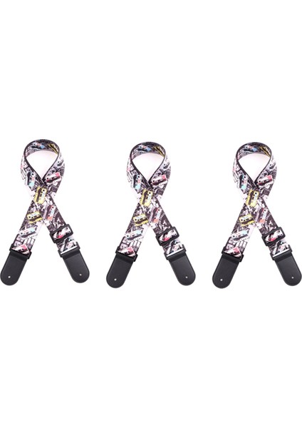 Gitar Kayışı, Bas, Akustik ve Elektro Gitar Için Uygun Jakard Işlemeli Pamuk Kayışı, D (Yurt Dışından)