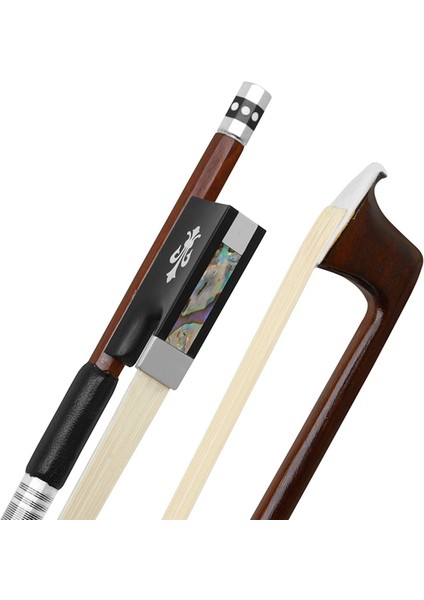 Qa-21 Keman Yay 4/4 Yeşil Sandal Ağacı Saf Horsetail Oyma (Yurt Dışından)