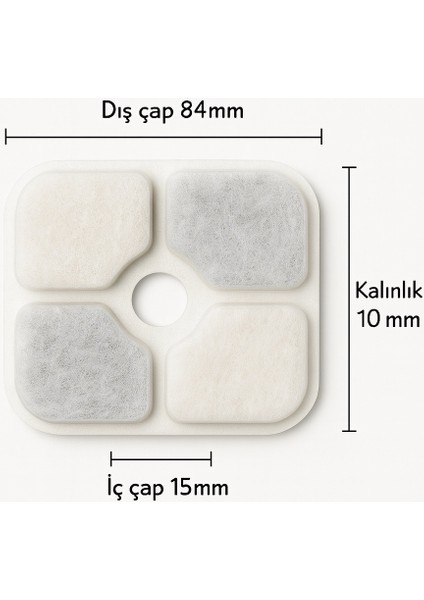 Pixi Smart Fountain ve Pixi Fountain ile Uyumlu Catit 43722 Pixi Yedek Filtre 3'lü fiyatları