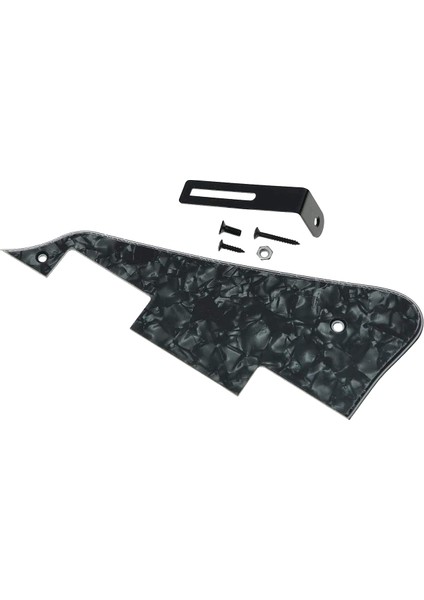 Epiphone Les Paul Için Siyah Braket ile Black Pearl Lp Gitar Pickguard (Yurt Dışından)