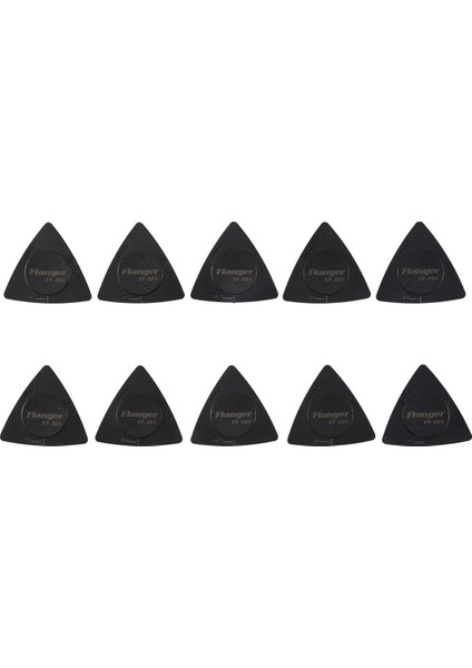 Flanger 10PCS Üçgen Guitar Seçimleri 1.0 0.75 0.5 mm Kalınlık Pc + Abs Malzeme Antislip Style Siyah (Yurt Dışından)