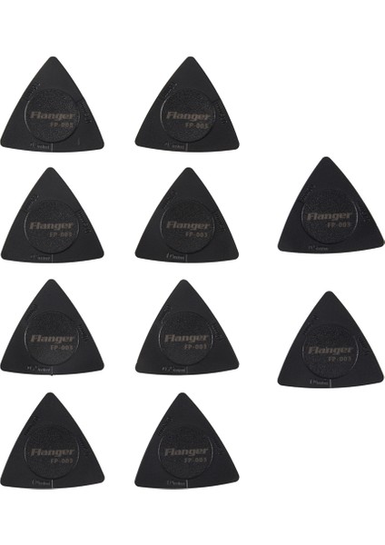 Flanger 10PCS Üçgen Guitar Seçimleri 1.0 0.75 0.5 mm Kalınlık Pc + Abs Malzeme Antislip Style Siyah (Yurt Dışından) modelleri