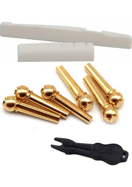 Akustik Gitar Stresi Uç Somun Köprüsü Eyer Abalone Pimleri Değiştirme Seti (Pirinç Pimler ve Kemik Eyer Somunu) (Yurt Dışından) indirimleri