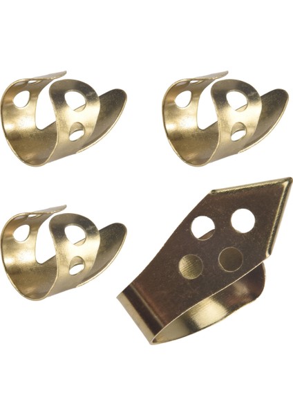 Gitar Parmak Seçer 3 Endeks Parmak + 1 Başparmak Ayarlanabilir Metal Banjo Fingerstyle Seçim Parmak Koruyucusu (Yurt Dışından) modelleri