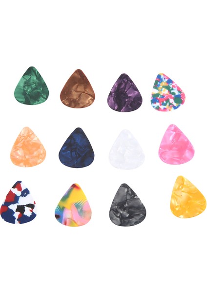 60 Paket Soyut Sanat Renkli Gitar Seçimleri, Bas, Electric ve Akustik Gitarlar Için Eşsiz Gitar Hediyesi 0,46 Mm, 0.71MM, 0.96MM Içerir (Yurt Dışından)