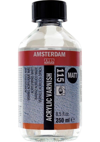 Amsterdam Acrylic Varnish Matt 115 Mat Akrilik Boya Verniği 250 Ml.