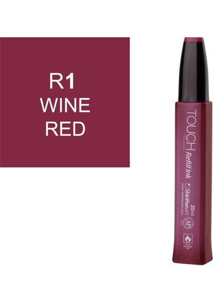 Touch Twin Marker Refill Alcohol Ink Alkol Bazlı Mürekkep 20 Ml. R1 Wıne Red