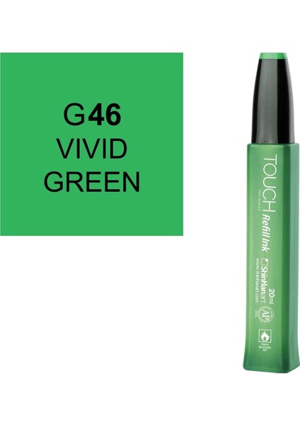 Touch Twin Marker Refill Alcohol Ink Alkol Bazlı Mürekkep 20 Ml. G46 Vıvıd Green