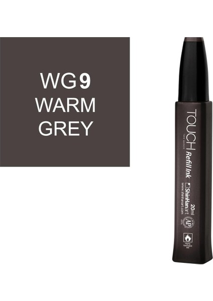 Touch Twin Marker Refill Alcohol Ink Alkol Bazlı Mürekkep 20 Ml. Wg9 Warm Grey 9