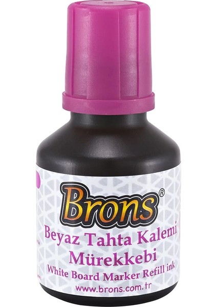 Beyaz Tahta Kalemi Mürekkebi 30 Cc. Pembe