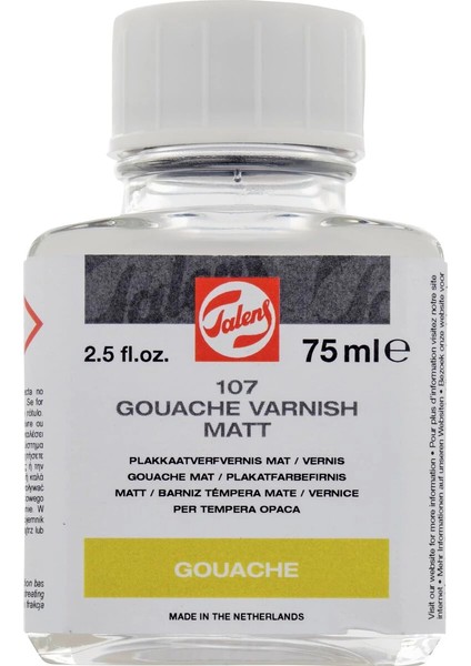 Gouache Varnish Matt 107 Mat Guaj Boya Verniği 75 Ml.