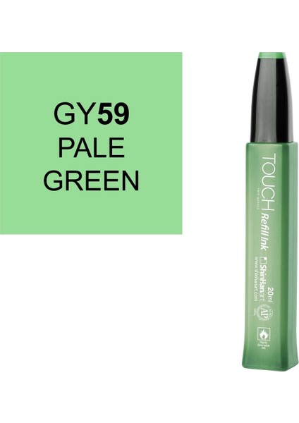 Touch Twin Marker Refill Alcohol Ink Alkol Bazlı Mürekkep 20 Ml. GY59 Pale Green