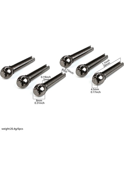 6pcs Gitar Köprüsü Pimleri Eyer Somun Dizeleri Halk Akustik Gitar Için Tırnak Bakışları (Yurt Dışından) fiyatları