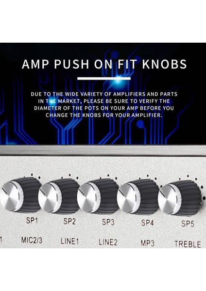 20PCS Gitar Amplifikatör Amplifikatörü, Fit Düğmeleri Alüminyum Kapak Üstü, Marshall Amplifikatörleri Için 6mm Çapında Kaplara Uyuyor (Yurt Dışından) fırsatları