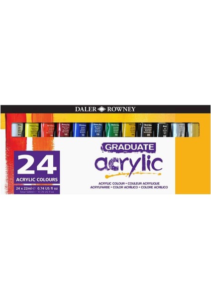 Graduate Akrilik Boya Seti 24 Renk x 22 Ml.