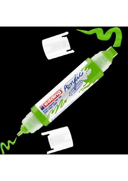 5400 Akrilik Boyama Markörü 3D Double Liner Sarı-Yeşil