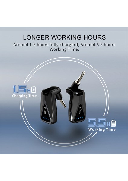 Uhf Gitar Mikrofon Sistemi Kablosuz Gitar Verici Alıcı Elektro Gitar Fişi ve Stüdyo Için Oynat (Yurt Dışından) fırsatları