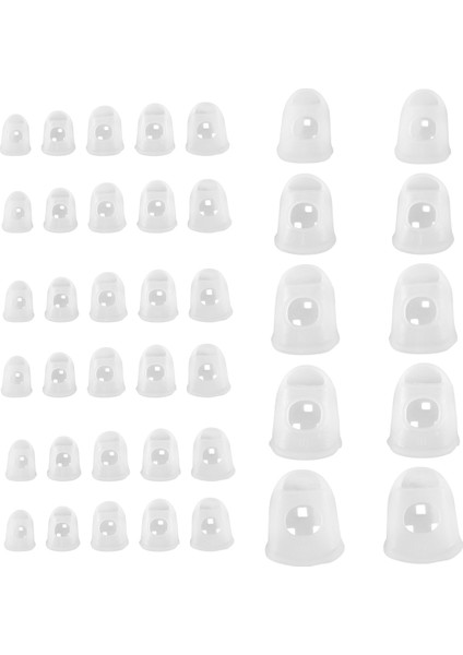 Gitar Ukulele Telli Enstrümanlar Için 40 Adet Parmak Ucu Koruyucular, 5 Boyutta Ukulele Parmak Kapakları (Yurt Dışından) modelleri