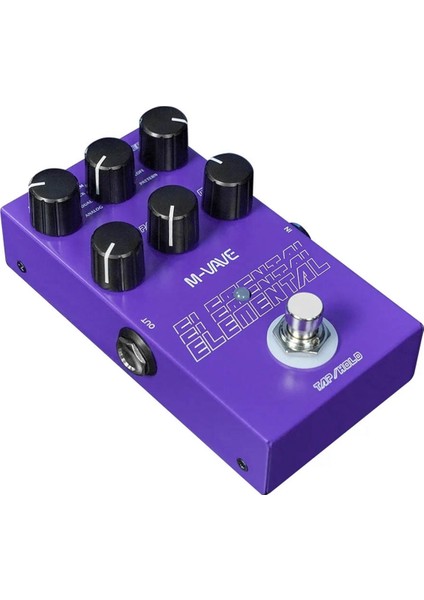 M-Vave Elemental Dijital Gecikme Pedalı 9 Farklı Gecikme Gitar Efektleri Gecikme Pedal Desteği Musluk ve Tutma Modu Efektör (Yurt Dışından) fırsatları
