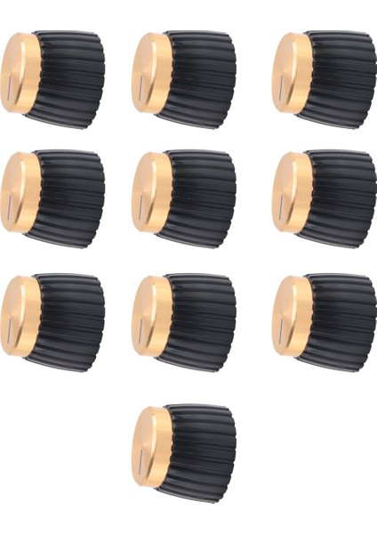 Marshall Amplifikatörü Için 10X Gitar Amplifikatör Düğmeleri Push-On Siyah+Altın Kapağı (Yurt Dışından) fiyatları