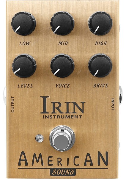 Irin Electric Gitar Efektör Bas Yedek Aksesuarlar Analog Gecikme Gitar Efekt Gitar Parçaları Bas Gitar, Altın (Yurt Dışından)