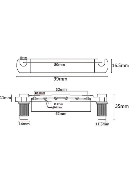 Lp Gitar Gitar, Guitar Aksesuarları, Gümüş Için 6 Dize Çinko Alaşım Sökme Tundle-O-Matic Köprüsü (Yurt Dışından) indirimleri