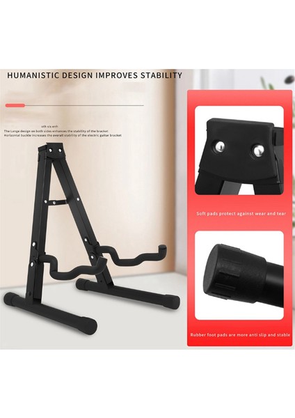 Akustik Elektrikli Ahşap Gitar Bas Dikey Zemin Standı Için Katlanabilir A-Çerçeve Gitar Standı Kalınlaşmış Katlanır Metal Raf (Yurt Dışından) modelleri