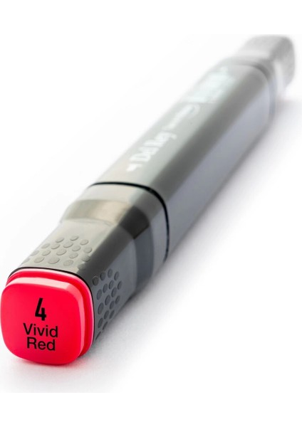 Çift Uçlu Çizim Marker Kalemi 4 Vivid Red