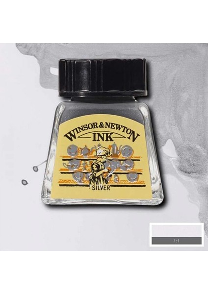 Drawing Ink Çizim Mürekkebi 14 Ml. 617 Silver