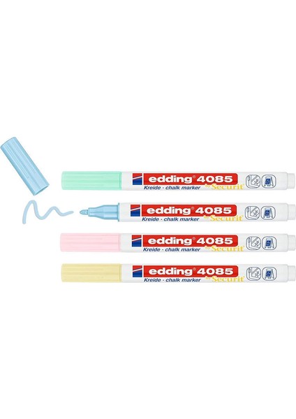4085 Sıvı Tebeşir Kalemi Seti 4 Renk Blister Pastel
