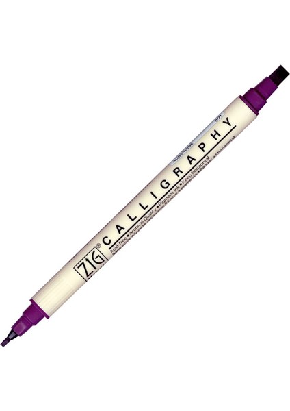 Calligraphy Çift Uçlu Kaligrafi Kalemi 2 Mm. + 5 Mm. 801 Aubergine