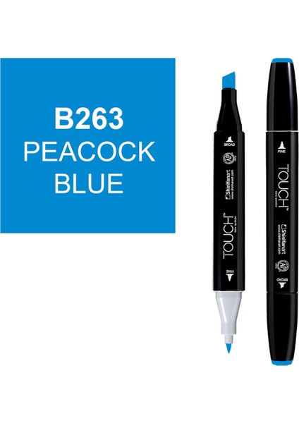 Touch Twin Marker Çizim Kalemi B263 Peacock Blue