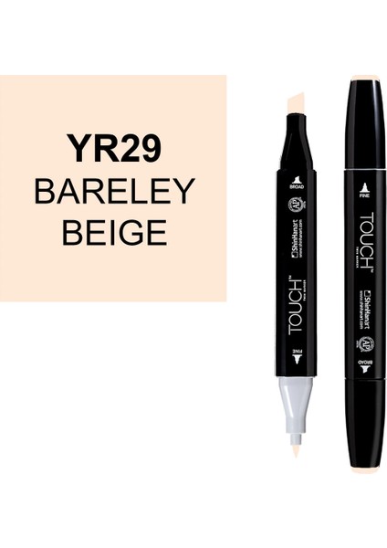 Touch Twin Marker Çizim Kalemi YR29 Bareley Beige