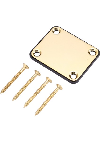 Fender Strat Elektro Gitar Için 4 Vidalı Yedek Parça ile Altın Boyun Plakası (Yurt Dışından)