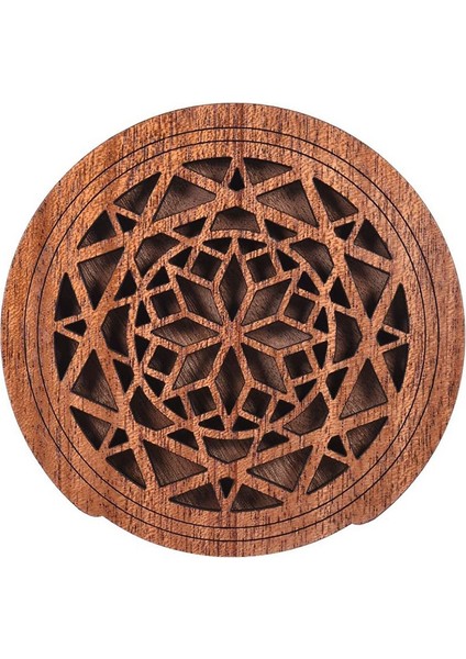 Gitar Ahşap Ses Deliği Ses Deliği Kapağı Blok Geri Besleme Tamponu Eq Akustik Halk Gitarları Için Maun Ahşap, Stil 1 (Yurt Dışından)