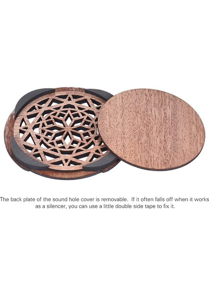 Gitar Ahşap Ses Deliği Ses Deliği Kapağı Blok Geri Besleme Tamponu Eq Akustik Halk Gitarları Için Maun Ahşap, Stil 1 (Yurt Dışından) modelleri