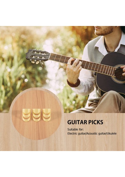 3 Pcs Gitar Sıckler Elektrikli Akustik Gitar Ukulele Endeks Parmak Alaska Seçim Gitar Dizili Enstrüman Parça Aksesuarları M (Yurt Dışından) modelleri
